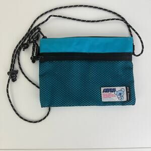 BTS BT21 x Fennec Mesh Mini Koya Koala Adjustable Crossbody Blue Zip Pouch Bag